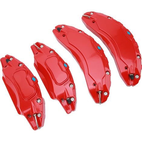 4 Étriers de Frein en Alliage d'Aluminium, Cache-Étrier de Frein à Disque, Remplacement pour Tesla Model 3 Jantes 18 et 19 Pouces, Roue, Rouge (1/5)