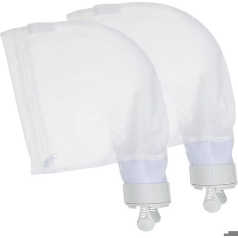 Sacs à Limon adaptables pour Polaris 280 480 Robot Nettoyeur Piscine. Lot de 2 Sacs filtres Nylon renforcés à Fermeture éclair Zip (1/4)