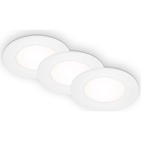 Luminaria LED empotrable Ø 8,6 cm 3x3W 350lm blanco (1/2)