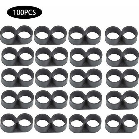 TAISHENGDA- 100 pièces Eph Bouchon de Tube d'eau Bouchon d'irrigation Goutte à Goutte en Plastique raccords d'irrigation avec Huit Formes pour arrosage Jardin Serre Patio pelouse(16mm) (1/5)