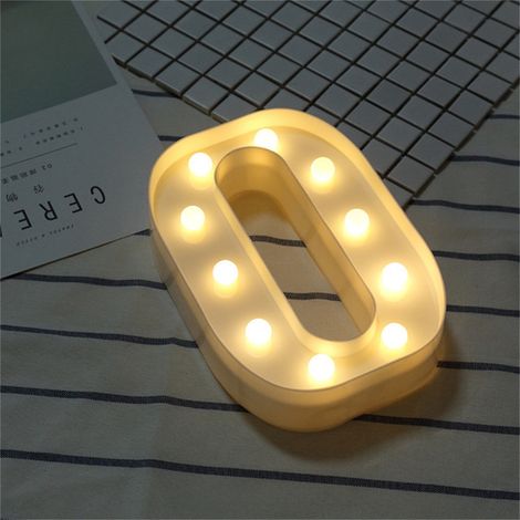 Lampe LED lumineuse avec 26 lettres, chiffres et symbole « & » en forme de cœur, idéale pour les mariages, les fêtes à la maison ou les bars. Décoration parfaite pour les mariages, les fêtes et les va (1/5)
