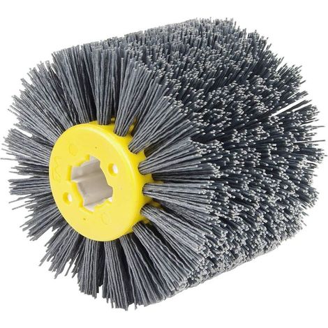 Brosses Abrasives Ø120mm pour Polissage et Nettoyage, Nylon et Fibre, Roue de Décrassage Noire – Haute Efficacité (1/5)