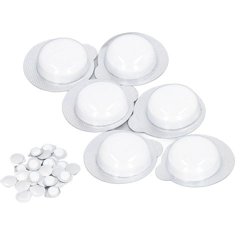 100 comprimés nettoyants effervescents blancs, puissants et concentrés, pour le nettoyage des vitres de voiture. (1/5)