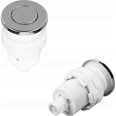 Bouton-poussoir pneumatique de 28 mm pour robinet d'évacuation des eaux usées de baignoire ou de spa - m.3293 (1/4)