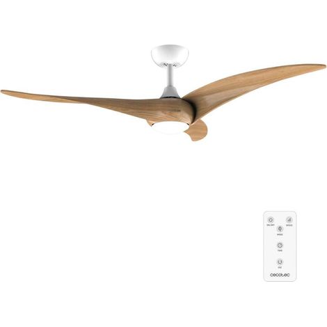 Ventilateur de Plafond avec Lumière EnergySilence Aero 5295 WhiteWood - 40 W, Diamètre 137 cm, 3 Pales, LED 15 W et Télécommande, Minuterie, Mode Été/Hiver (1/5)