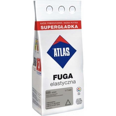 Atlas flexibler grauer Fugenmörtel 3 kg (1/3)
