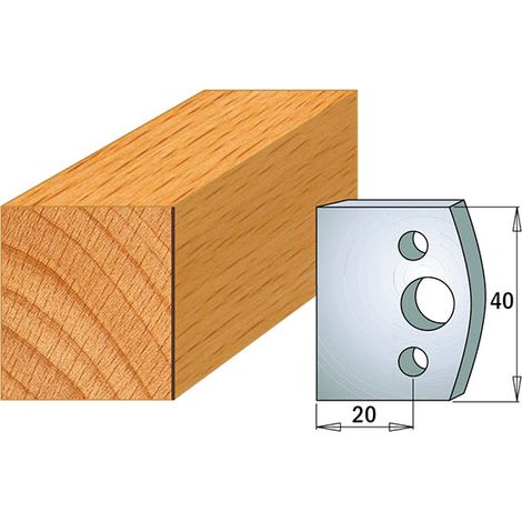 690.000 JEU DE 2 COUTEAUX KSS 40X4MM (M191-PAS PROFILES)
