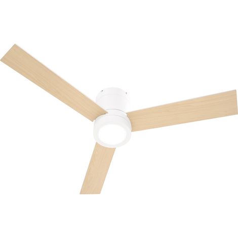 Ventilador de Techo con Iluminación, Control Remoto, Lámpara de Techo con Ventilador 48W, Lámpara de Techo Regulable Silenciosa de 112cm con Temporizador, 3 Velocidades, para Sala de Estar, Dormitorio