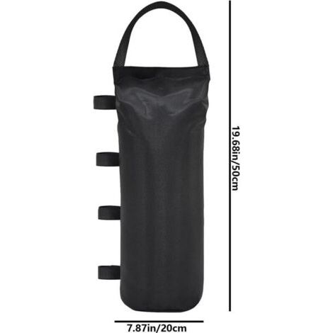 Lot de 4 sacs de lestage épais 40 kg – Tissu Oxford 800D imperméable – Dimensions 50 x 20 cm – Pour tonnelles et auvents