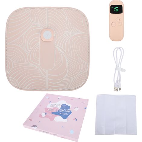 Tapis de massage des pieds EMS avec télécommande, 6 modes, stimulateur musculaire pour pieds, couleur rose (1/5)