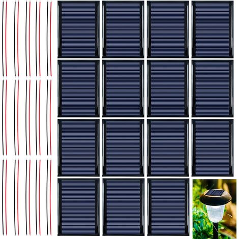 Micro Mini Panneau Solaire Cellules: 15 Pièces 1.5v 0.3w 65x48mm Mini Panneaux Solaires, Mini Cellules Solaires Avec Fil, Bricolage Polysilicium Cellule Solaire Pour énergie Solaire, Bricolage, Jardin (1/5)
