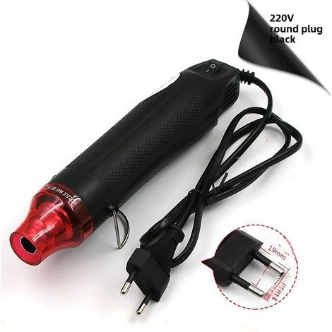Pistolet Air Chaud 220V Pour Poudre À Embosser Et Pâte Polymère, Outil Diy Chauffe Uniforme Artisanat (1/5)