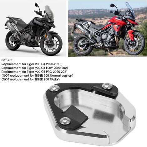 Decdeal Béquille latérale de moto, plaque agrandie de remplacement pour Tiger 900 GT 2020 – 2021 (1/5)
