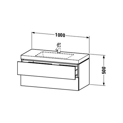 Duravit LC6928O5555 LC cb WH 1000x480x500 Eau M Marmoiré