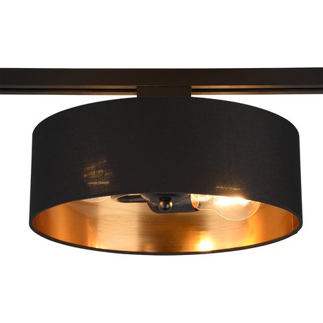 Plafonnier 2xe27 max25w ip20 tissu noir et or - trio - duoline 50215950 50215950 50215950 50215950 50215950 50215950 50215950 50215950 50215950 (1/5)