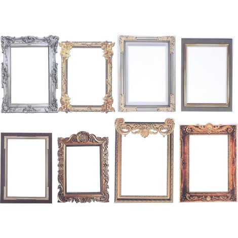 PVC 8 pièces Vintage autocollants pour tatouages peilig en meubles de maison rétro ovales (1/5)