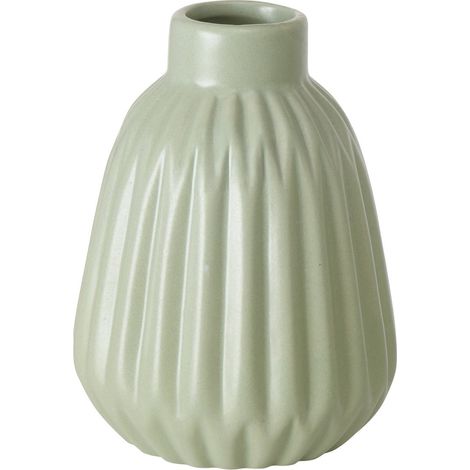 Vase strié, ESKO, vert (1/3)