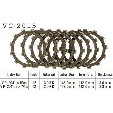 Moteur et pièce de moteur Kyoto wr 400 f kit embrayage durable (1/3)