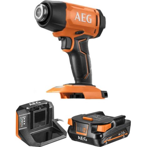 Confezione Pistola termica AEG - BHG18-0 - 18V - 1 batteria 2.0Ah - 1 caricatore - SETL1820S