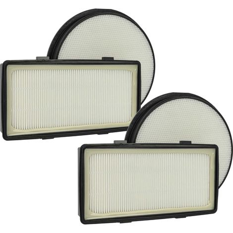 vhbw Filter Set compatible with Tefal TW7681EA/410, TW7673HA/410, TW7647EA/410, TW7621EA/410 Vacuum Cleaner - 4x Filter (exhaust filter, pre-filter)