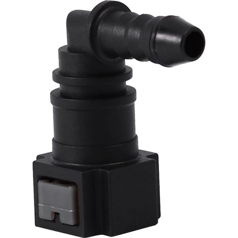 Raccord rapide femelle coudé pour durite moto ID6 7,89 mm connecteur flexible essence (1/3)