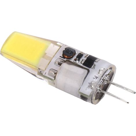 ampoule LED G4 COB 5W 600LM silicone pour lustres et plafonniers AC/DC 12V blanc froid (1/5)