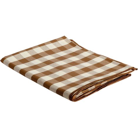 ANDREA HOUSE MS22046 Mantel Vichy Marrón 140x240 CM - ref: MS22046