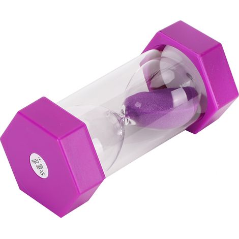 Tragbare Sanduhr für Kinder, ideal für Zuhause oder Büro (lila, 10 Minuten) (1/5)