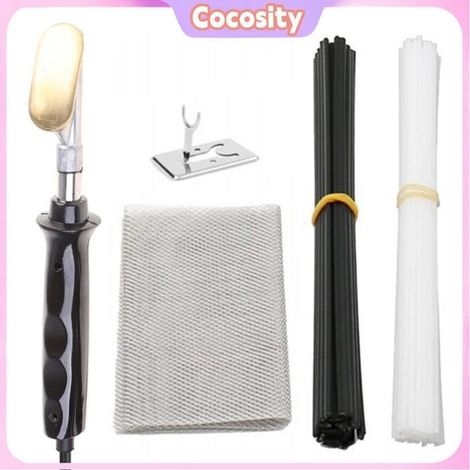 Cocosity Kit de soudage en plastique Kit De Réparation Pare-Chocs Voiture 50W Outil Lissant Plastique ] auto anti-fumee Prise UE (1/5)