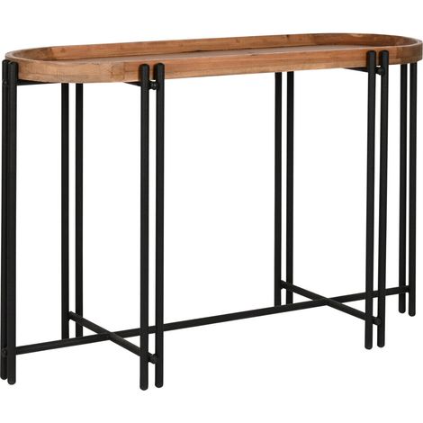 Consola Madera Metal 115X40X75 Marron (1/5)