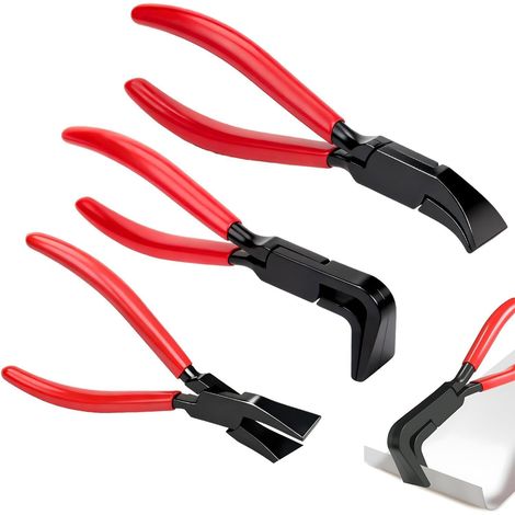 3 Pièces Pince Pliante Plieuse Tole,Pinces à Plier la Tôle Portable,0°,45°et 90°,Mini Jeu de Pinces à Tôle de 22 mm,Outil de Ferblantier pour Toiture Plier et Lisser la Tôle (1/5)