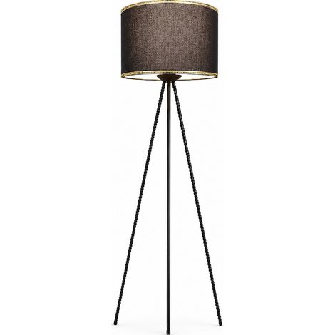 Lampadaire LED Intelligent noir - PIBAOGU