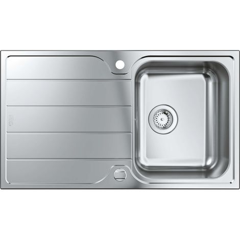 Grohe Lavelli - Lavello K500 con scarico automatico, 86x50 cm, acciaio inox spazzolato 31571SD1 (1/3)