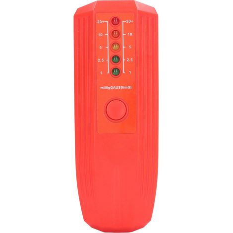 Détecteur de rayonnement électromagnétique 50-60Hz rouge - Testeur EMF avec indicateur LED de couleur (1/5)