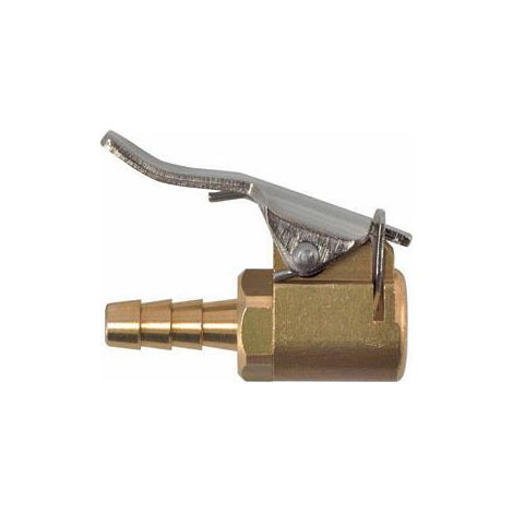 TESTINA DI GONFIAGGIO IN OTTONE A LEVA PER PISTOLE ARIA COMPRESSA MANOMETR 26511 (1/4)