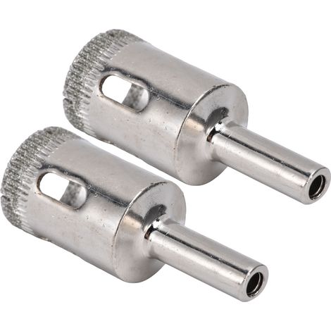 Jeu de 2 scies cloches diamantées 22mm pour carrelage, verre et céramique, trépan perforateur professionnel (1/5)