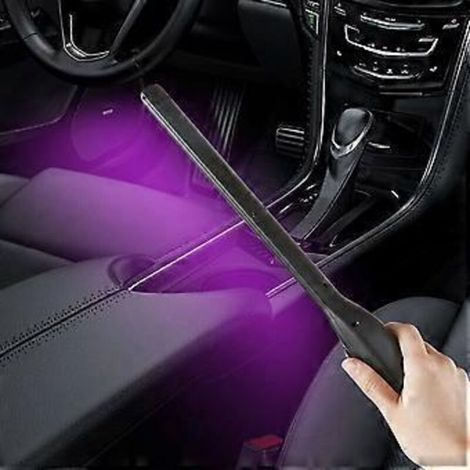 Stérilisateur à lumière UV, lampe de désinfection portable à lumière UV rechargeable par USB, désinfectant à ultraviolets pour la maison, l'hôtel, les voyages et la voiture. Tue 99 % des germes et vir
