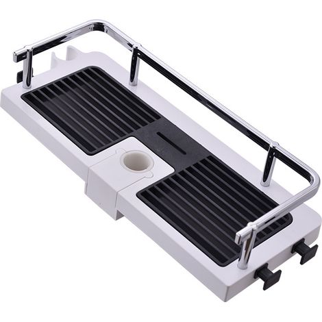 Support de douche simple sans perçage, barre de douche carrée réglable pour salle de bain (1/2)