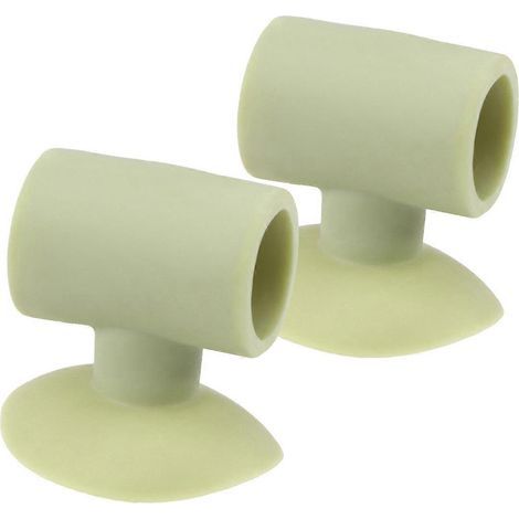 Set mit 2 Silikon-Saugfüßen zur Anbringung an Türgriffen (grün) – 4,00 x 4,00 x 4,00 cm – Grün (1/4)