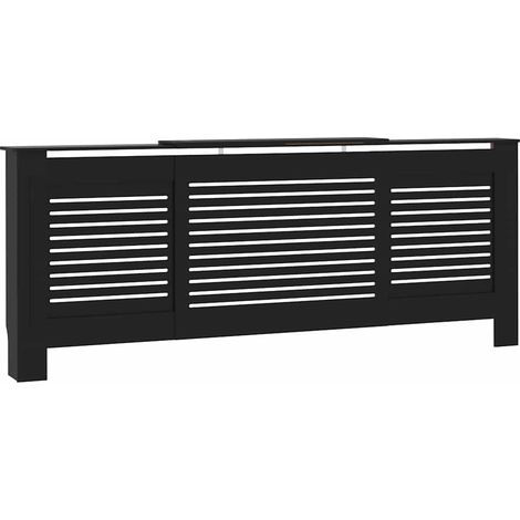 Cache-radiateur MDF Noir 205 cm