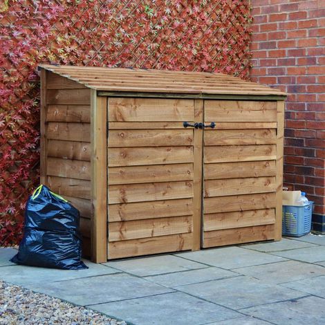 Morcott Double Wheelie - L79 x W168.5 x H131 cm - Rustic Brown
