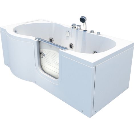 Seniorenwanne mit Tür Whirlpool S12-EH-WP-R Badewanne 85x170cm