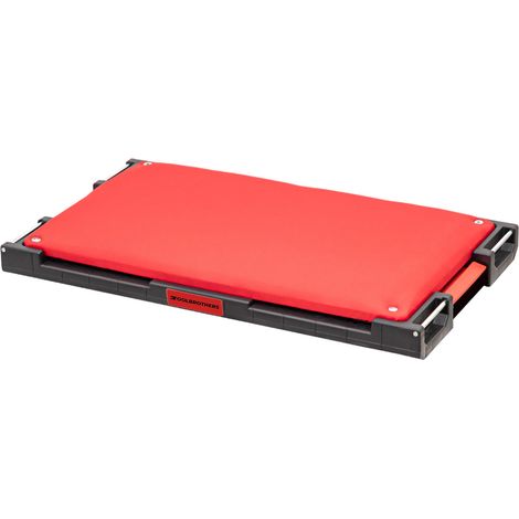 Toolbrothers RHINO XXL Placa multiadaptadora + almohadilla de asiento extraíble en rojo para su taller móvil