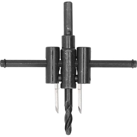 Kit de scie cloche réglable pour bois, foret à trous ronds, outil de bricolage pour le travail du bois, 30-120 mm (1/5)