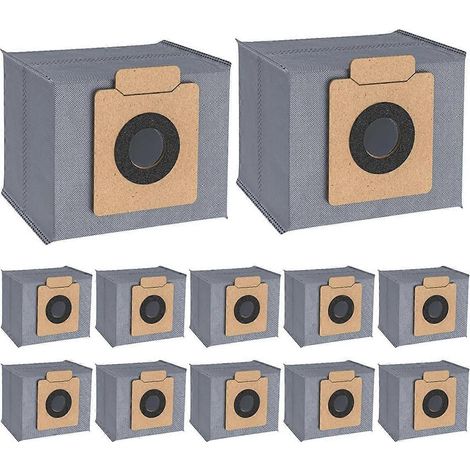 Lot de 12 sacs à poussière de rechange pour aspirateur robot Clean X8 Pro X10 Pro Omni et station de vidage automatique (1/5)