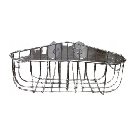 CESTA DE VENTOSA DE ESQUINA BISK CROMADA 1 UNIDAD. (1/5)