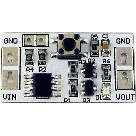 Module de commutation bistable autobloquant SL92B02 DC 3-20V 5A avec contrôleur de relais et carte électronique tactile (1 pièce) (1/5)