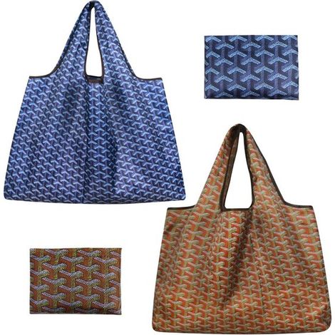 Bolsa de compras plegable e impermeable de gran capacidad, juego de 2 (1/5)