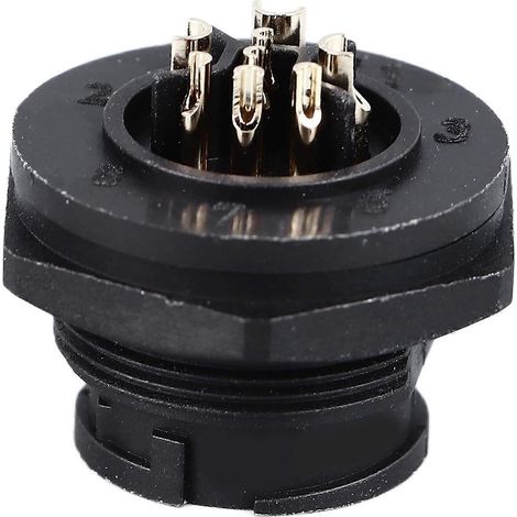 10 Stück E13-Einrastbuchse, Einbau-Stifttyp, 8-polig, PA66-Gehäuse, wasserdichter Stecker