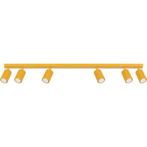 Deckenleuchten Karbon gelb 6xGU10 117cm Aluminium Sollux (1/5)